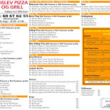 Gislev Pizza Grill Menu