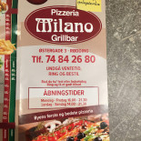 Milano Pizzabar Og Grill Menu