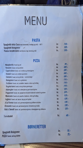 Venezia Menu