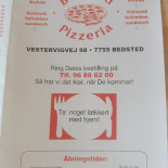Bedsted Pizzarie Menu