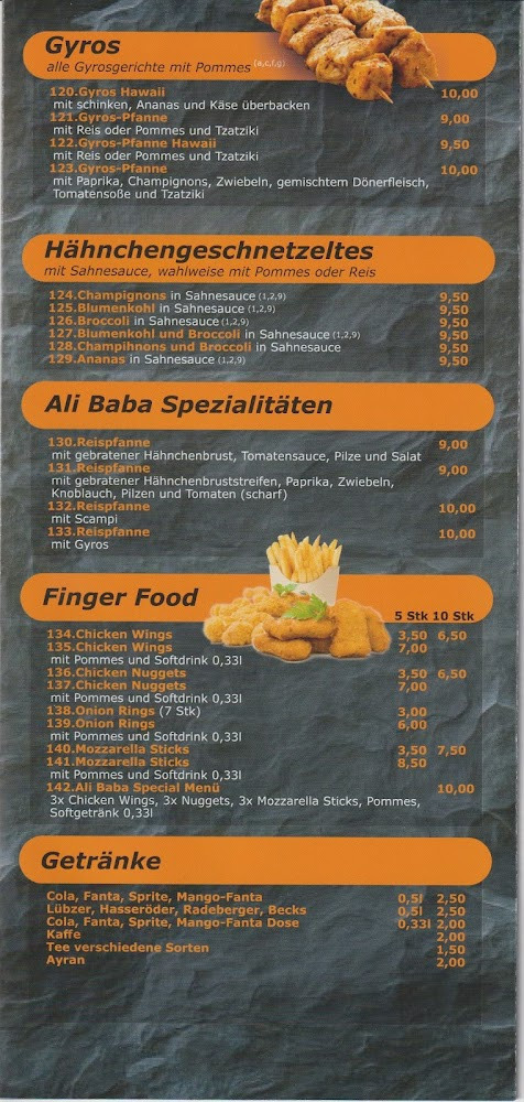 Kebab House Menu