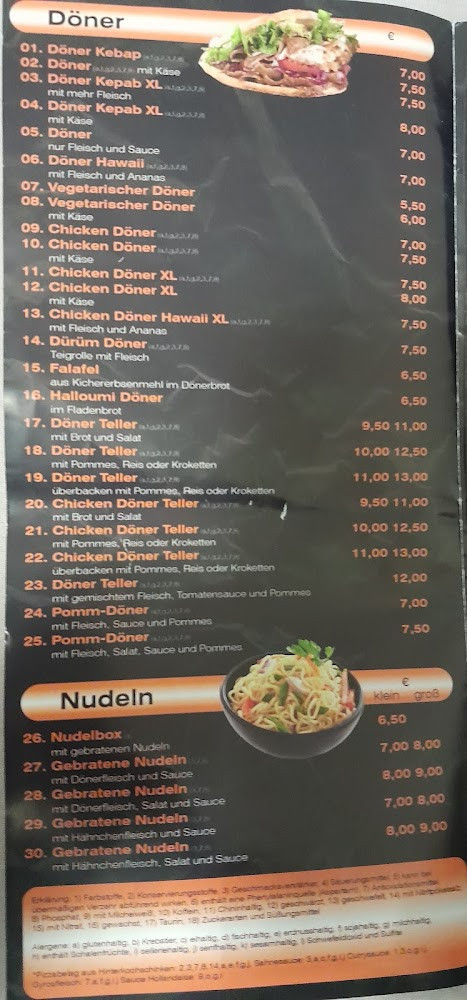 Kebab House Menu