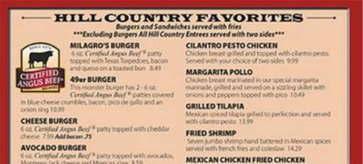 Baba's Pizza Menu