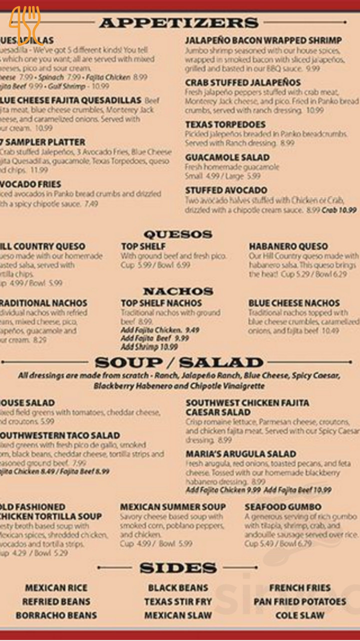 Baba's Pizza Menu