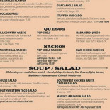 Baba's Pizza Menu