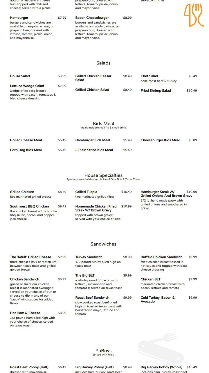 La Maschera Di Ferro Menu