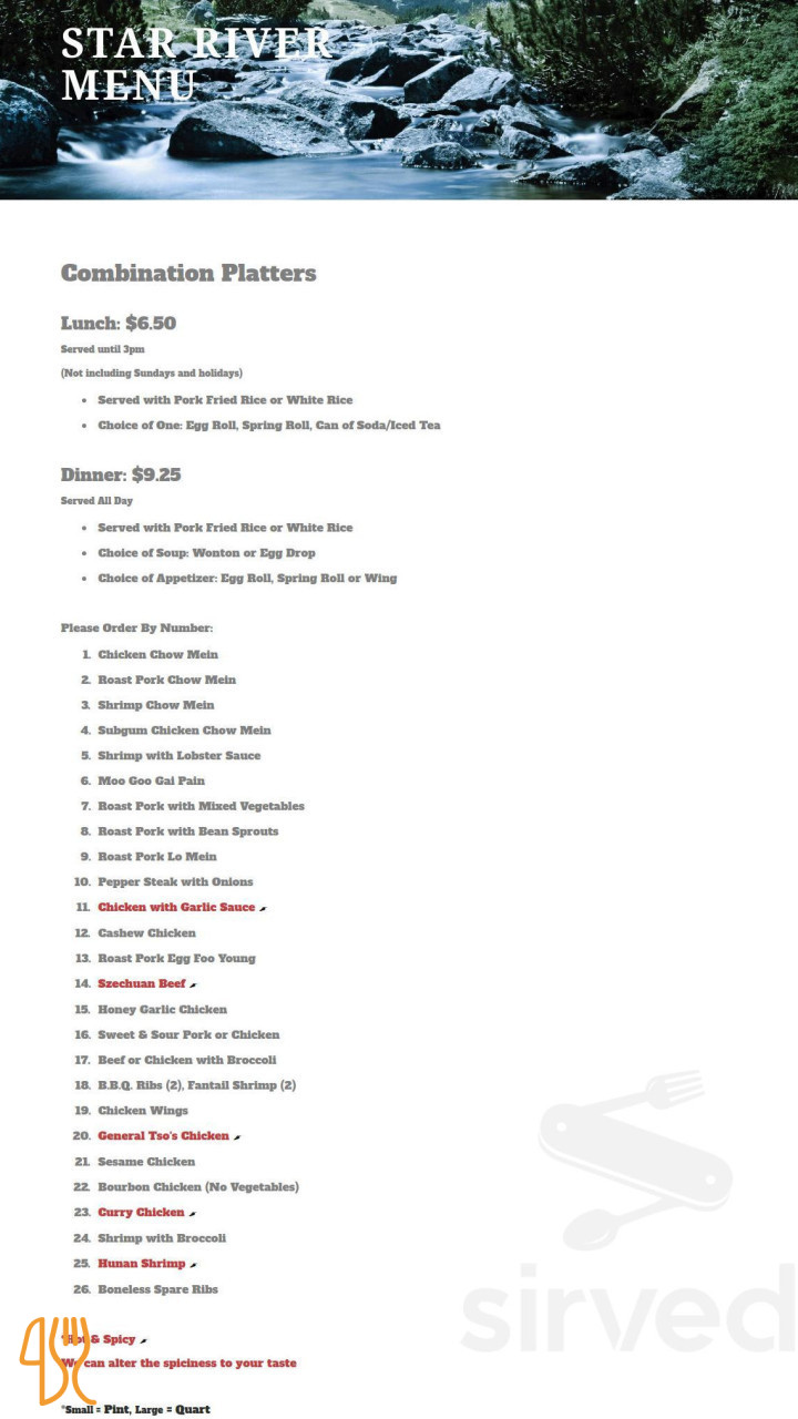 Cafe Waves Menu