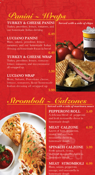 Amoroma Menu
