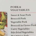 Bistro V Menu