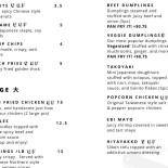Burger King Menu