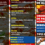 Algade Pizza Menu