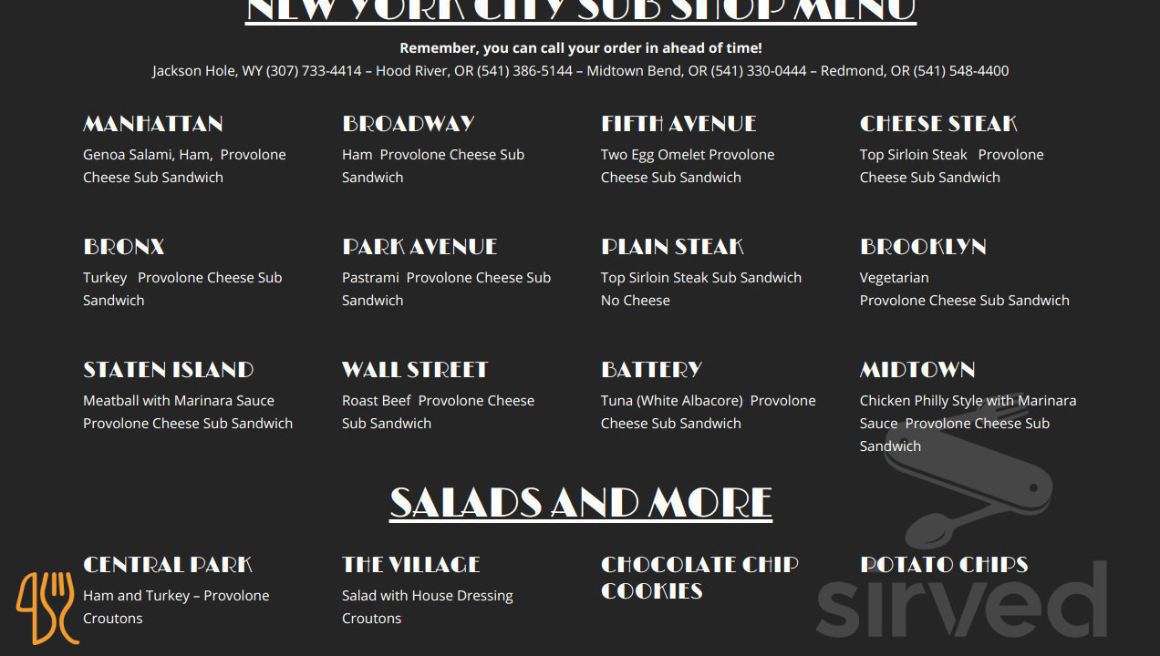 Mcdonald's Menu