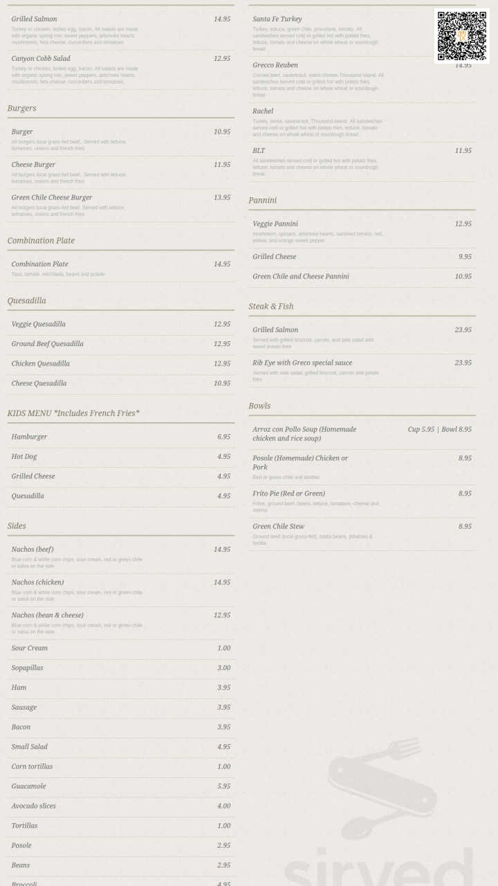 Biergarten Soendervig Menu