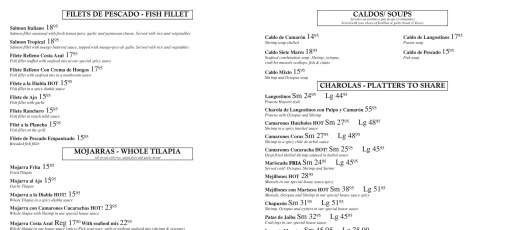 Karoline Amalie Menu