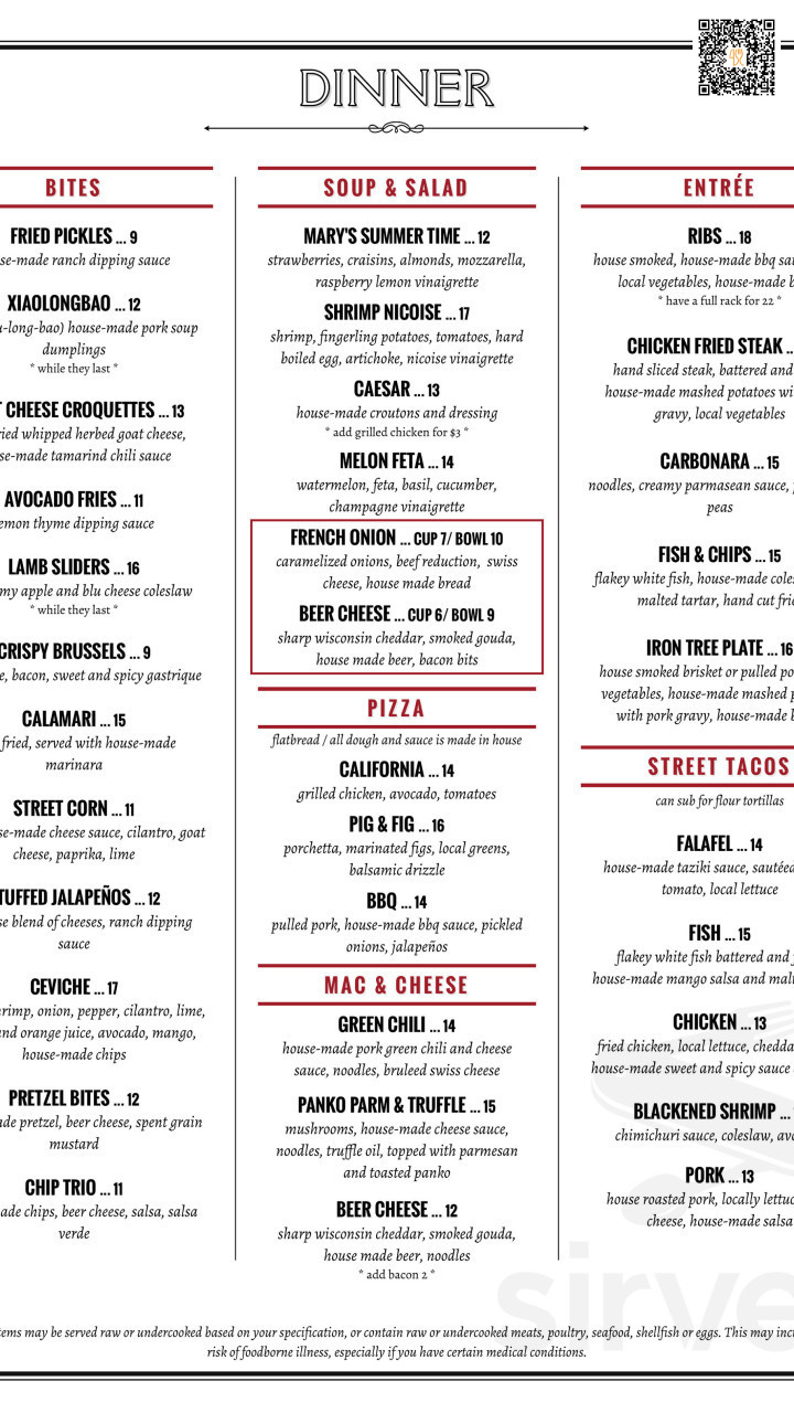 Strogets Spisehus Menu