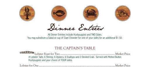 Cafe Waves Menu