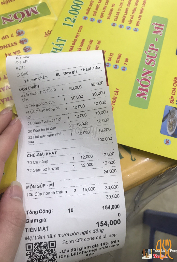 Toldbod Bodega Menu