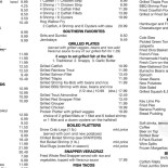 Thorupstrand Fiskehus Menu