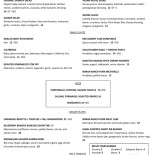 City Pizza Menu