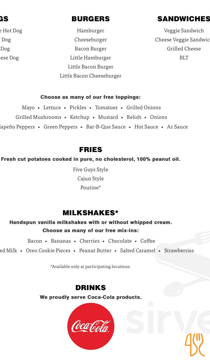 Hoerve Grill Pizzaria Menu