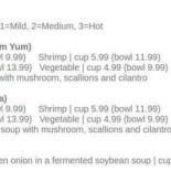Cafe Vivaldi Menu