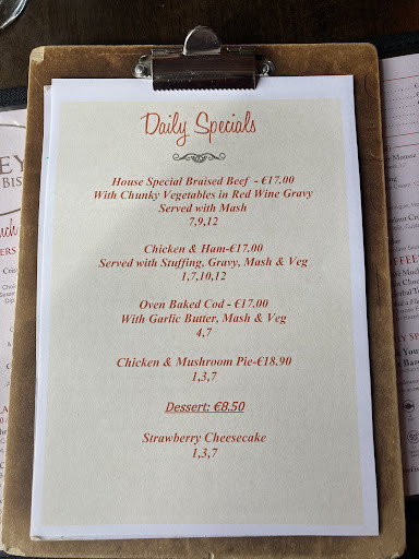 Spisehuset Menu