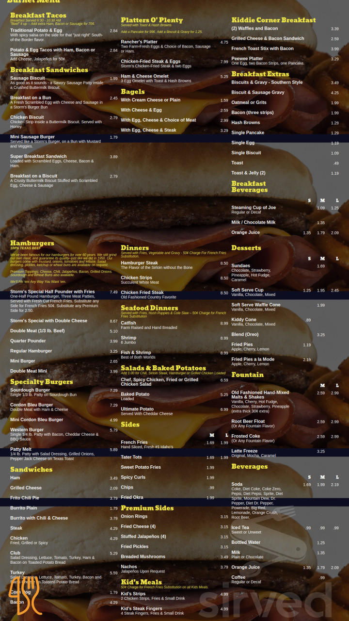 Dal Forno Menu