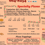 Caféministeriet Menu