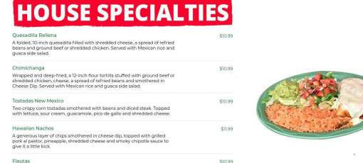 Pizza Steak House Menu