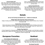 Den Gamle Skomager Menu