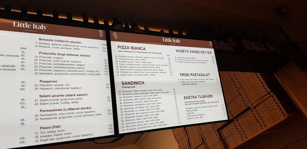 Little Italy Menu