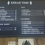 Kebab Time Menu