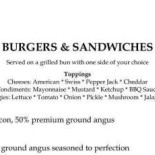 Bella Italia Menu
