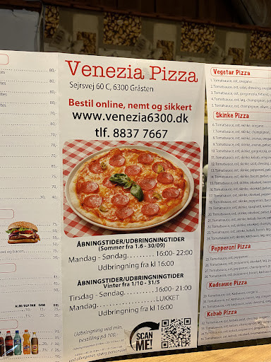 Pizza Venezia Menu