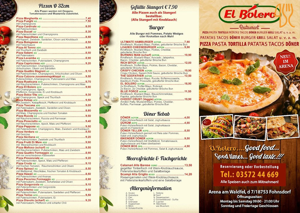 May'c Menu