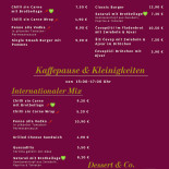 Bone's Menu