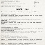 Café Odeon Social Menu