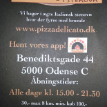 Delicato Stenovns Pizza Menu