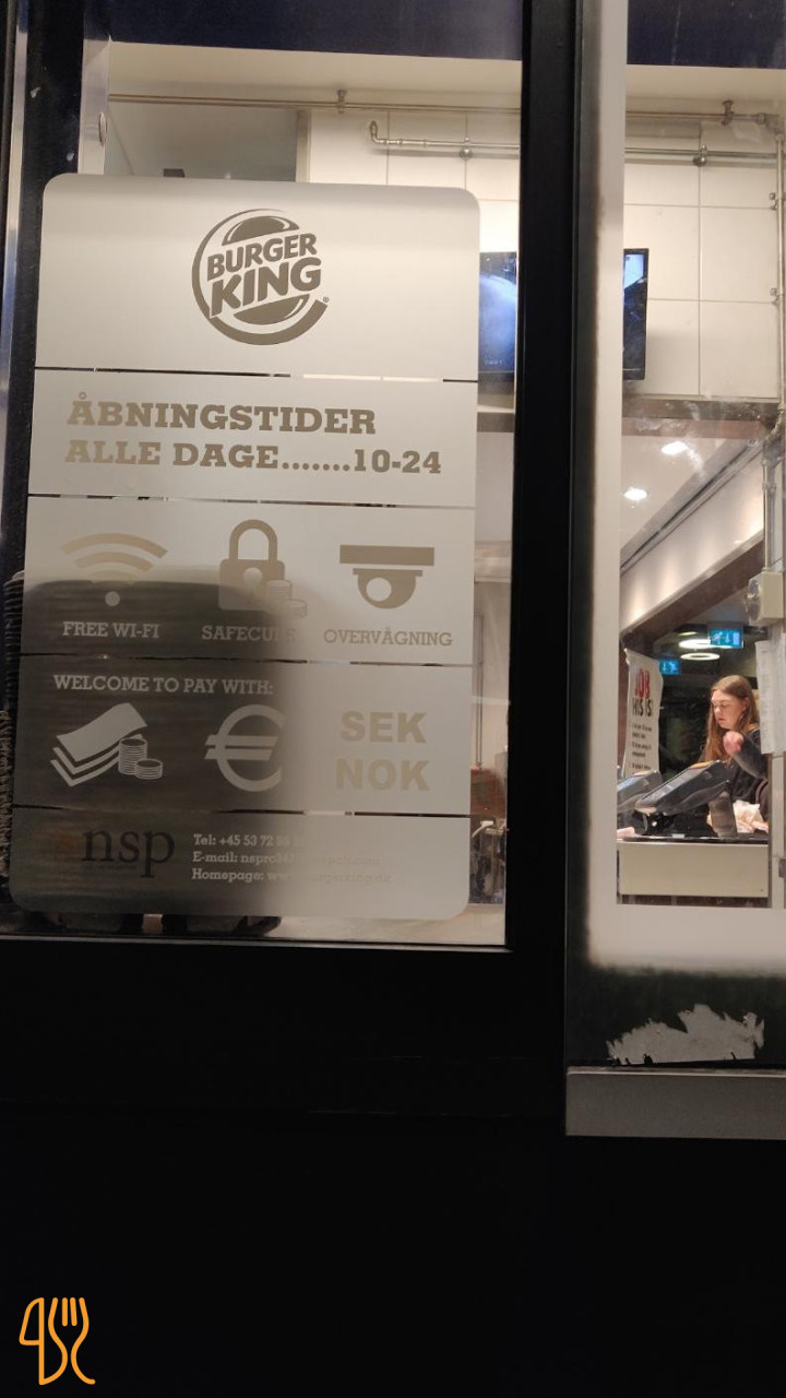 Burger King Menu