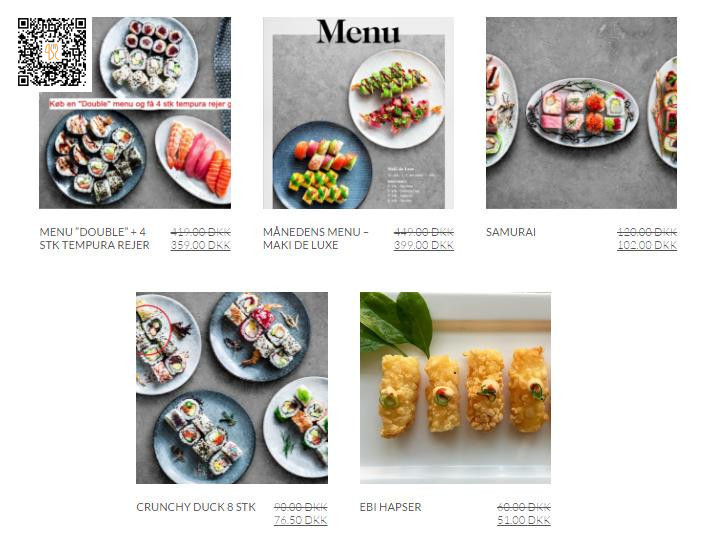 Bluefin Menu