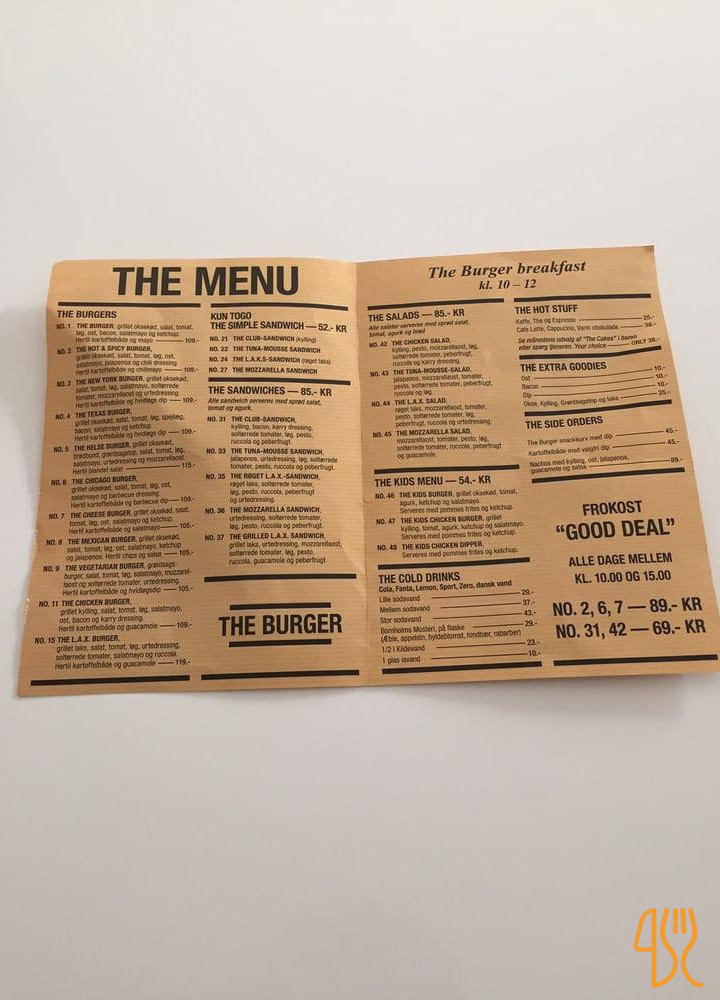 The Burger Menu