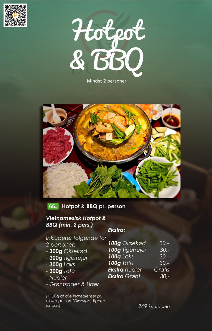 Do An Odense Vietnamesisk Restaurant Karaokebar Menu