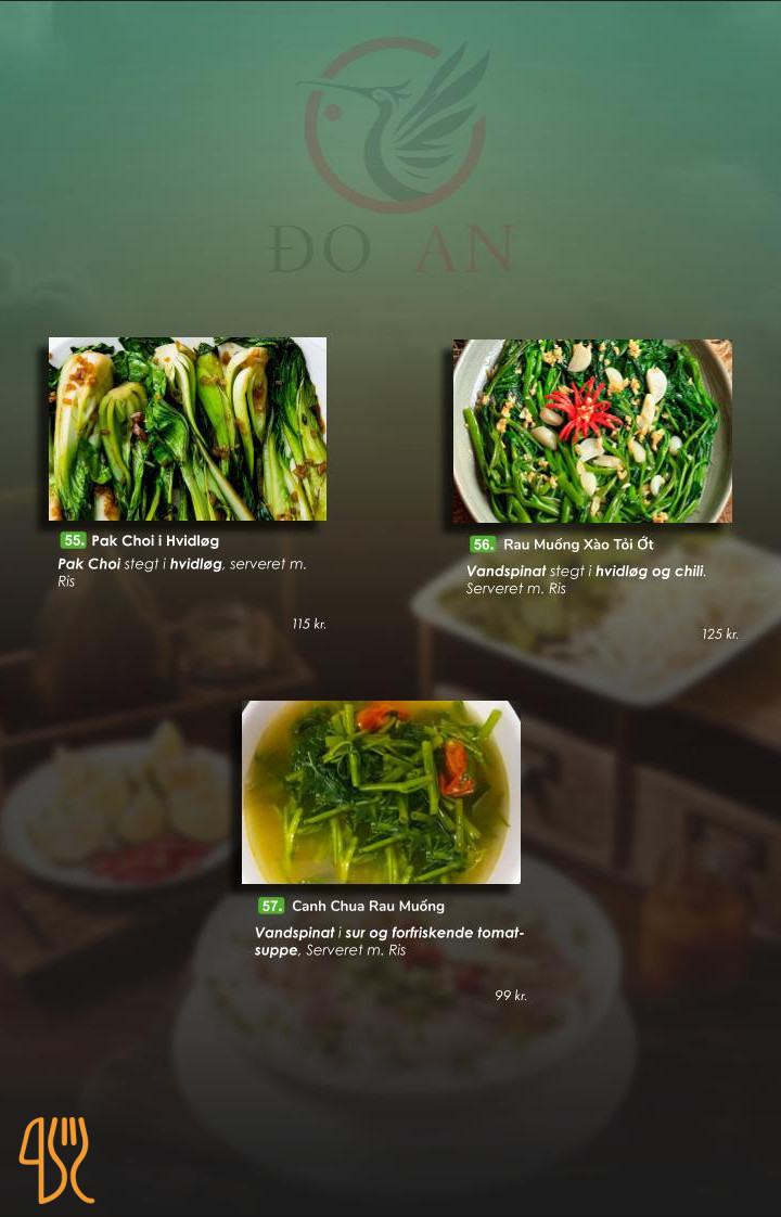 Do An Odense Vietnamesisk Restaurant Karaokebar Menu