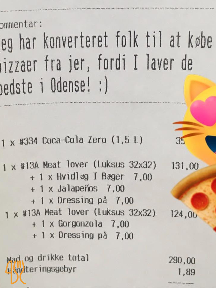 Vesterbro's Pizza Grill Menu