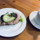 Cafe-paraplyen Mad