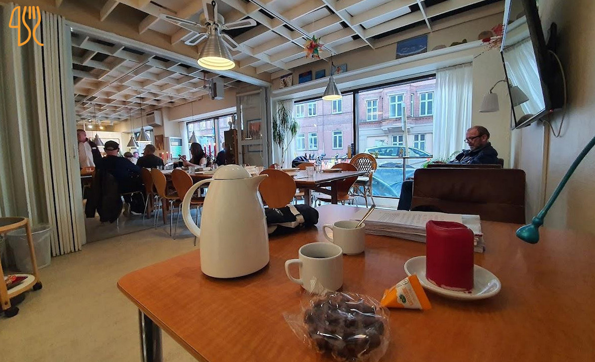 Cafe-paraplyen Inde