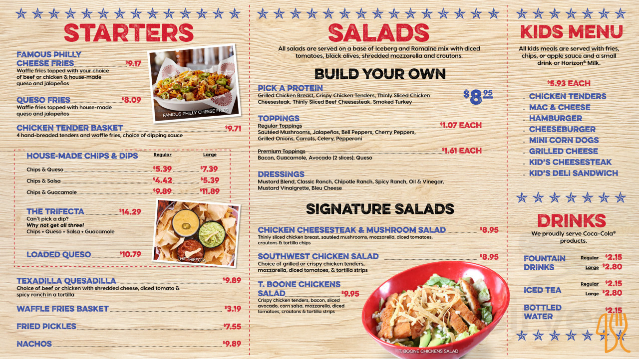 Chicago Burger Menu