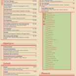 The Burger Street Menu