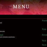 Isola Pizza Menu