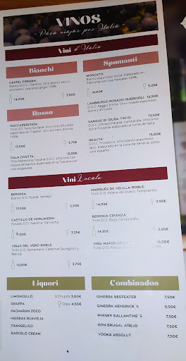 Arden Pizza Menu